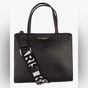 Karl Lagerfeld Paris Small Maybelle Black Satchel